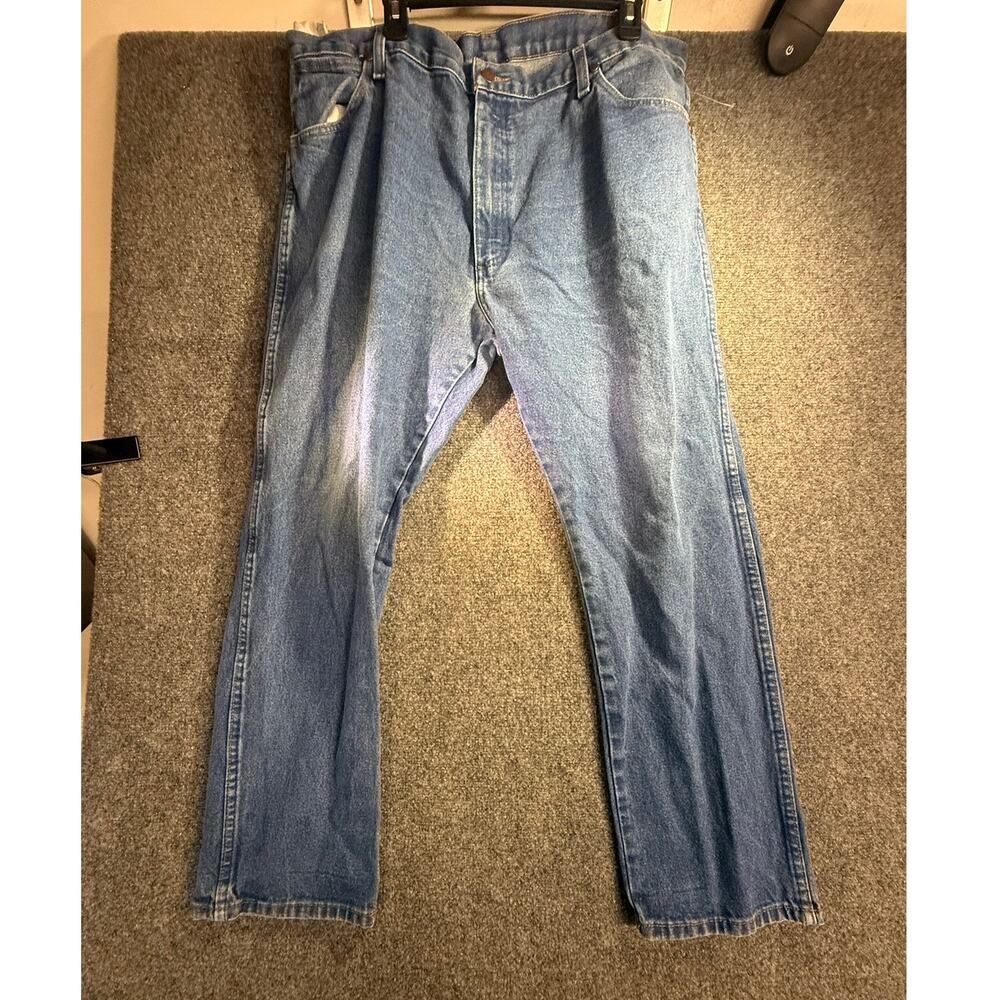 Wrangler Men's Cowboy Cut Original Fit Denim Blue Classic Jeans Size 40 X 30